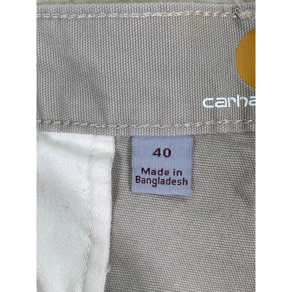 Carhartt Mens Relaxed Fit Cargo Shorts Tan Khaki Cotton Stretch SZ 40